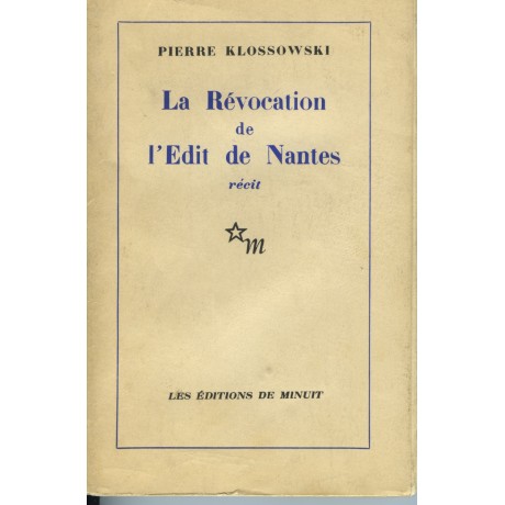 LA RÉVOCATION DE L'ÉDIT DE NANTES
