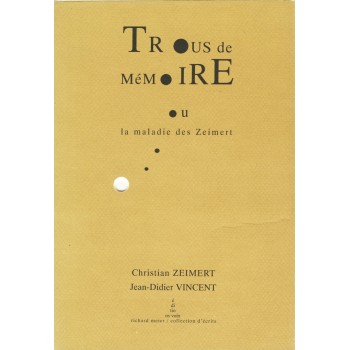 TROUS DE MÉMOIRES