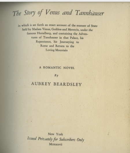 THE STORY OF VENUS AND TANNHÄUSER
